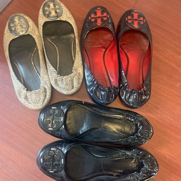 Tory Burch Flats Bundle - 3 Pairs - Picture 1 of 15